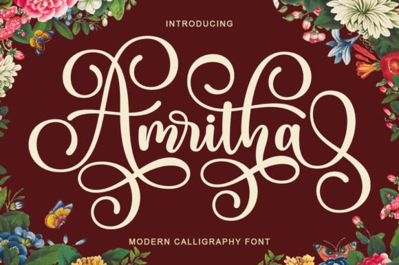 Amritha: The Handwritten Typeface for Authentic Small Business Branding