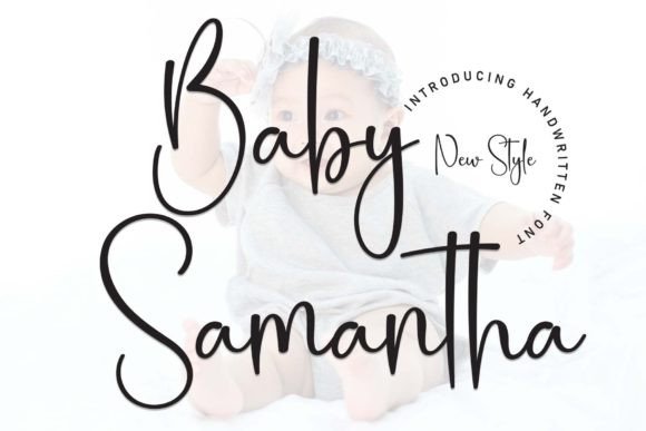 Baby Samantha: A Sweet Handwritten Typeface for Modern Branding