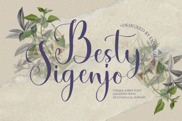 Besty Sigenjo: The Modern Script Typeface That Elevates Digital Branding