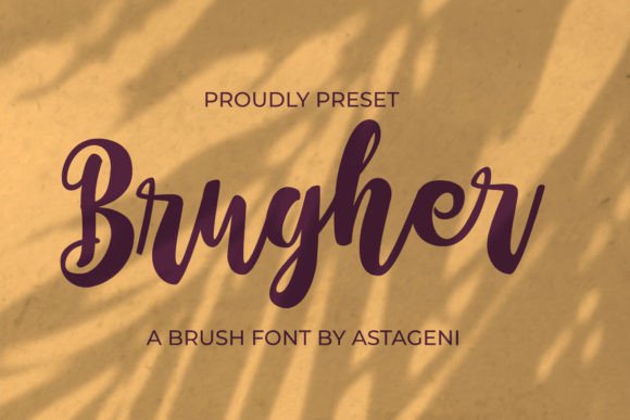 Brugher: A Stylish Hand Written Script for Modern Branding