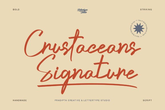 Crustaceans Signature: A Premium Script Font for Modern Web Design