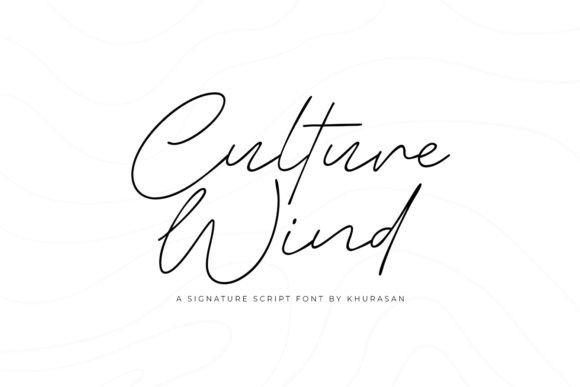 Culture Wind: The Modern Script Font for Authentic Branding