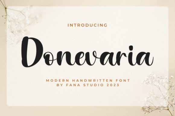 Donevaria: A Premium Script Font for Authentic Brand Identity