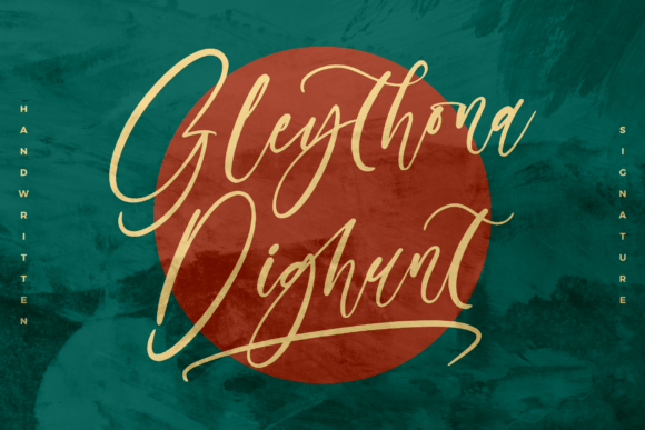 Gleythona Dighunt: The Elegant Script Font for Handmade Products