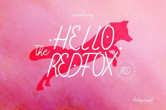 Hello Redfox: A Charming Handwritten Typeface for Warm Branding