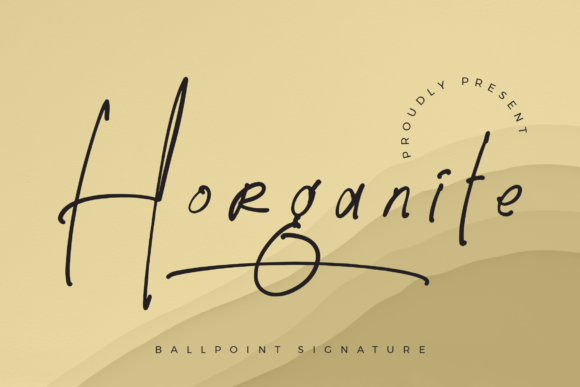 Horganite: A Delicate Handwritten Typeface for Modern Branding