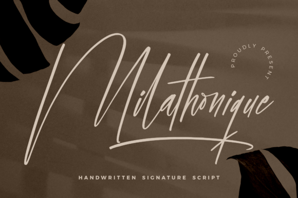 Milathonique: A Handwritten Script Typeface for Modern Web Design