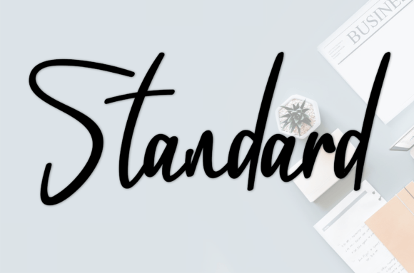 Standard: The Elegant Handwritten Typeface for Polished Branding