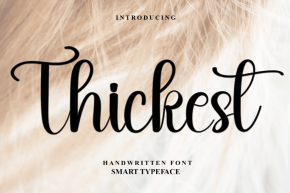 Thickest: A Romantic Script Typeface for Modern Web Design