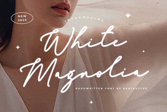 White Magnolia: A Modern Script Typeface for Digital Branding
