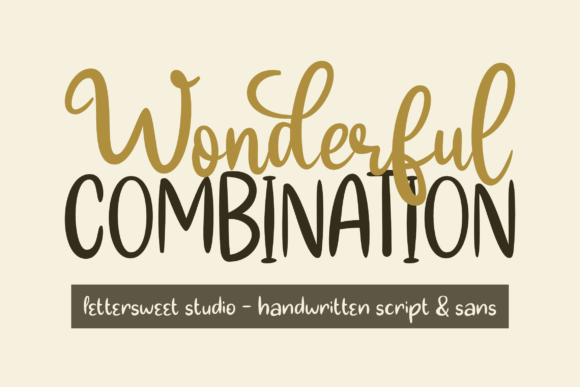 Wonderful Combination: A Handwritten Typeface for Modern Editorial Design
